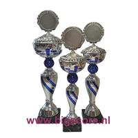 005: AUB 0073 Beker Blauw-Zilver