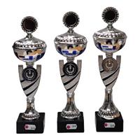 048 AUB 019 Beker Blauw-Zilver