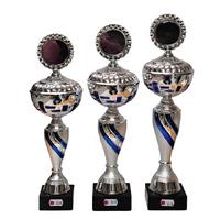 050: AUB 004 Beker Blauw-Zilver