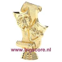 Drama-Carnaval figuur 561 Goud