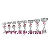 AR1421 Beker Rood-Zilver