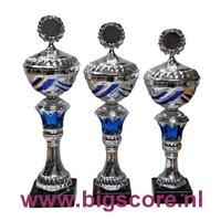 030: AUB 008 Beker Blauw-Zilver