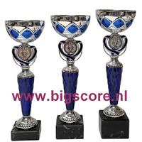 007: AUB 015 Beker Blauw-Zilver