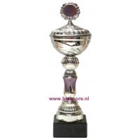 357: AUB 015 Beker Paars-Zilver