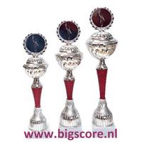 046: AUB 016 Beker Rood-Zilver