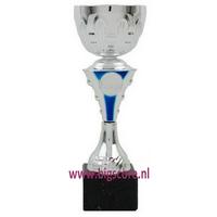 283: AUB 143 Beker Blauw-Zilver