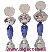 010: AUB 010 Beker Blauw-Zilver