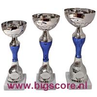 021: AUB 018 Beker Blauw-Zilver