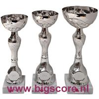 035: AUB 019 Beker Blauw-Zilver