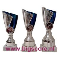 044: AUB027 Beker Blauw-Zilver