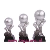 Alpha Voetbalbeeld Zilver-Zwart