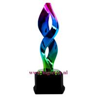 Sculptuur B Roze-Goud-Blauw