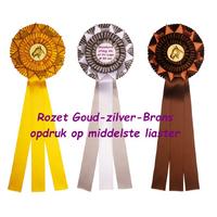 R 80 3-Ringsrozet G/Z/B Bedrukt op 1 liaster