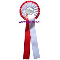 2-Ringsrozet Rood/Wit