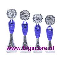 Z535 Beker Blauw-Zilver