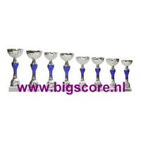 Z537 Beker Blauw-Zilver