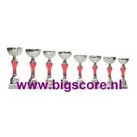 Z538 Beker Rood-Zilver