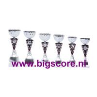 Z548 Beker Rood-Zilver
