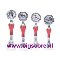 Z547 Beker Rood-Zilver