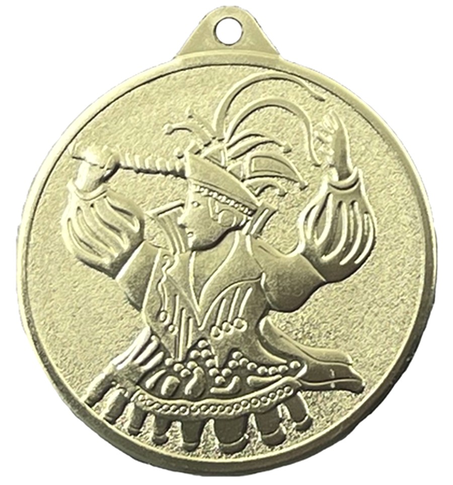 M732 Carnaval medaille Ø 50 mm Goud compleet