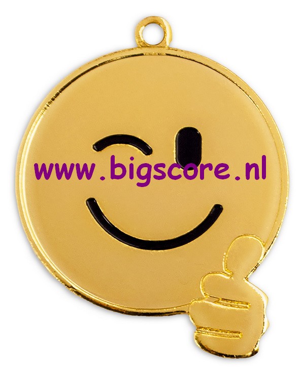toernooi verzekering deur 9305 Carnaval Medaille Smile Ø 50 mm | Big Score Sportprijzen &  Relatiegeschenken | Big Score Sportprijzen & Relatiegeschenken*