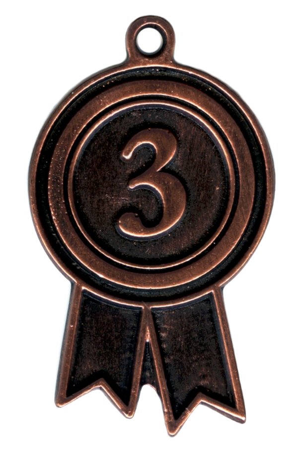 Rozet Nr.: 1-2-3 Medaille goud-zilver-brons MTL801-802-803