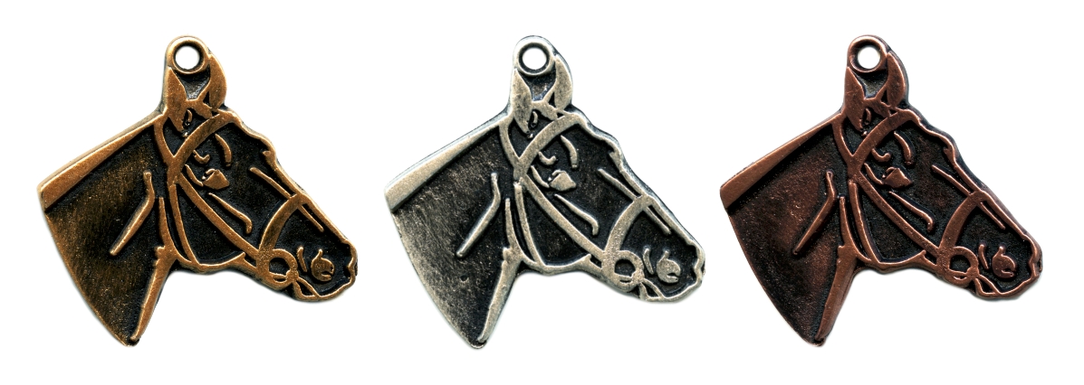 Paard Medaille goud-zilver-brons MTL807